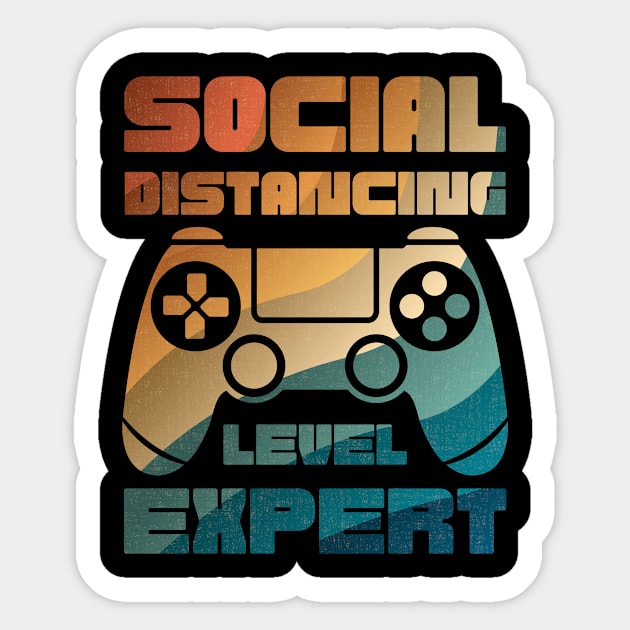 Social Distancing Level Expert Gaming Sticker by Schwarzweiss